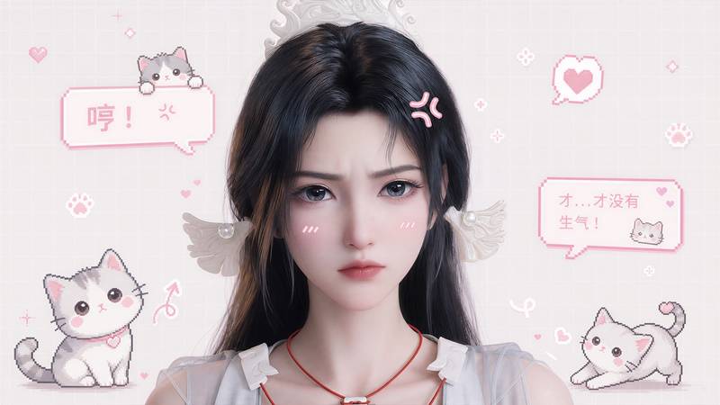 凡人修仙传宋玉 傲娇哼才没生气可爱 4K 壁纸